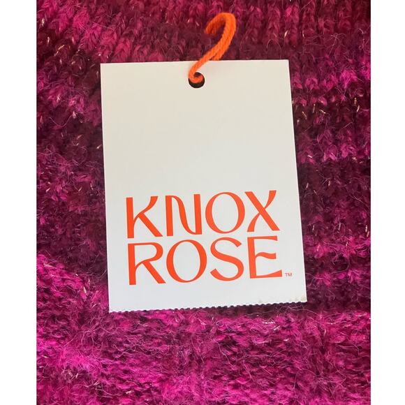 New Knox Rose Red Dark Pink Pullover Sweater XL - Picture 4 of 5